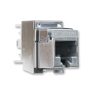 LANmark-5 Evo Snap-in Connector, Screened for solid wire, FTP