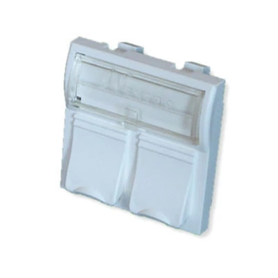 Essential előlap 2xRJ45 snap-in modulhoz , sík