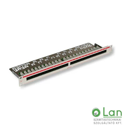 Patch panel 24 port UTP Cat5e LANmark-5 felülszerelt