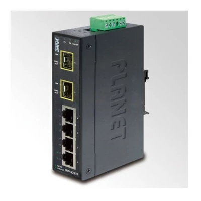 PLANET ISW-621TF IP30 4-Port Industrial Fast Ethernet Switch+ 2-Port SFP