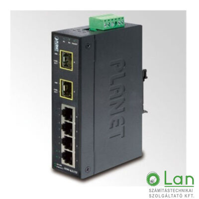 PLANET ISW-621TF IP30 4-Port Industrial Fast Ethernet Switch+ 2-Port SFP