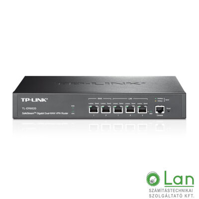TP-LINK Giga router 5 port , asztali 2 WAN , belső ant.