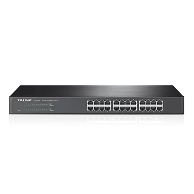 TP-LINK 24 port 10/100 1U 19" rack switch , nem menedzselt