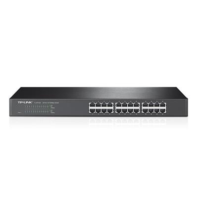 TP-LINK 24 port 10/100 1U 19" rack switch , nem menedzselt