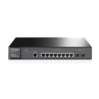 TP-LINK 8 port 10/100/1000 asztali layer 2 , 2SFP