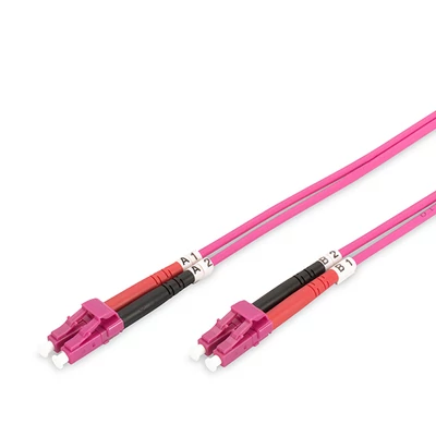 Optikai patch LC-LC 50/125 OM4 duplex 2m Violet 2mm LSZH Cable  DK-2533-02-4