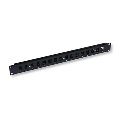 Patch panel 16 port moduláris (üres) Keystone modulhoz