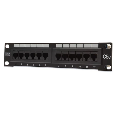 Mini Patch panel 12 port UTP Cat5 10" DN-91512U