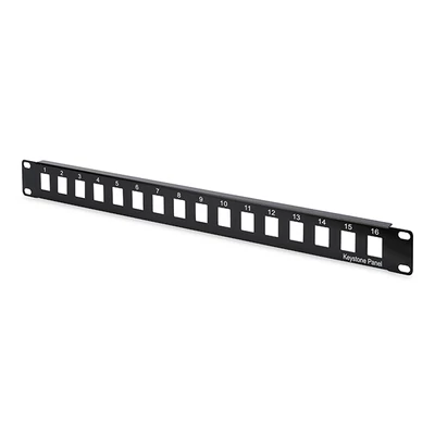 16 portos Patch panel,UTP,moduláris DN-91400