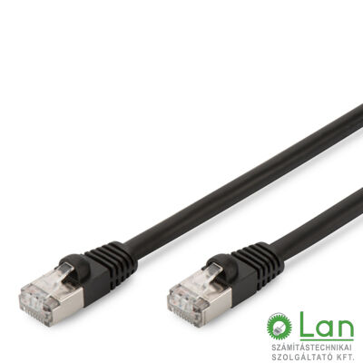 S/FTP Cat6 patch kábel 10m, PE kültéri DK-1644-100BLOD