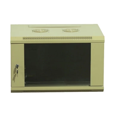 6U fali rack szekrény 600x450 hegesztett bézs