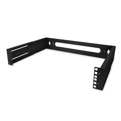 2u fali tartó 19" fekete RAL 9005 DN-19 PB-2U-SW