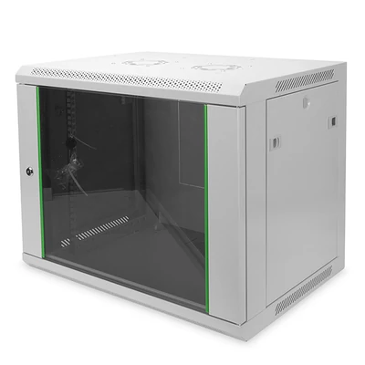 9U fali rackszekrény 600x600 BASIC DN-19-09U-6/6-EC