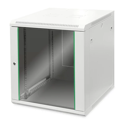12U fali rackszekrény 600x600 BASIC DN-19 12U-6/6-EC