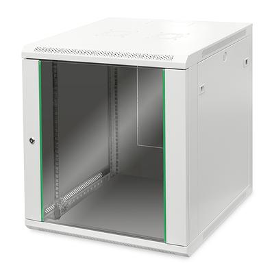12U fali rackszekrény 600x600 BASIC DN-19 12U-6/6-EC