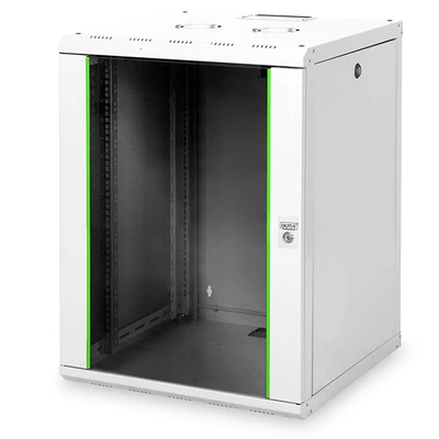 16U fali rackszekrény 600x600 BASIC DN-19 16U-6/6-EC