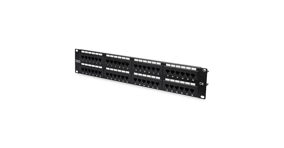 Patch panel 48 port UTP Cat6 DN-91648U - Patch panelek