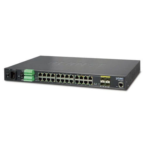 Planet Industrial L2+ 20-Port 10/100/100 +4-Port TP/SFP Combo Managed Switch