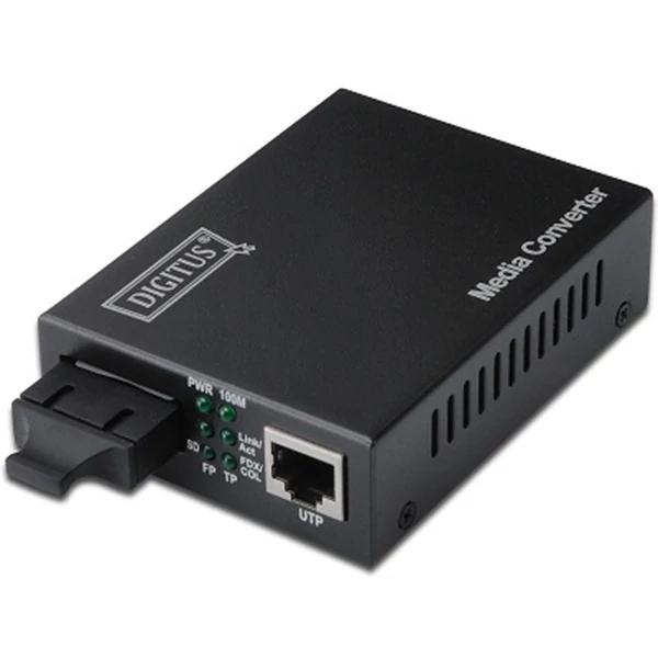 Media converter 10/100TX SM SC, 20km Digitus / DN-82021-1