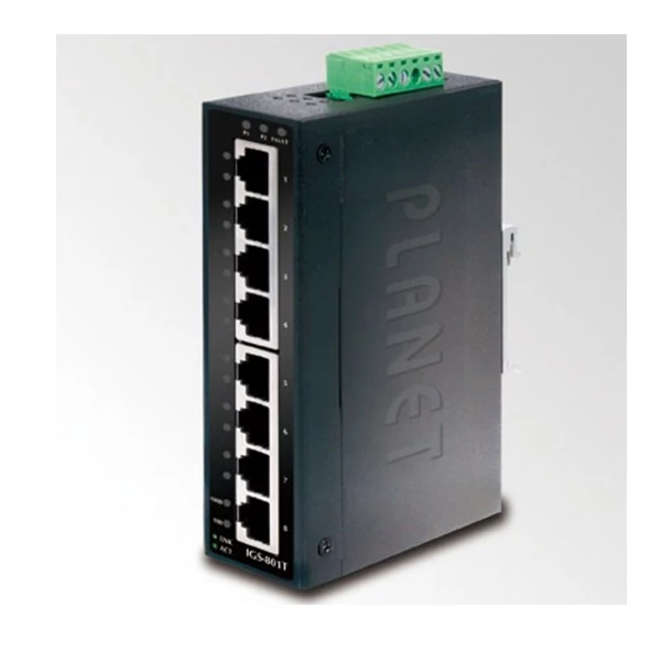 Planet IGS-801T IP30 8-port Industrial Gigabit Ethernet Switch